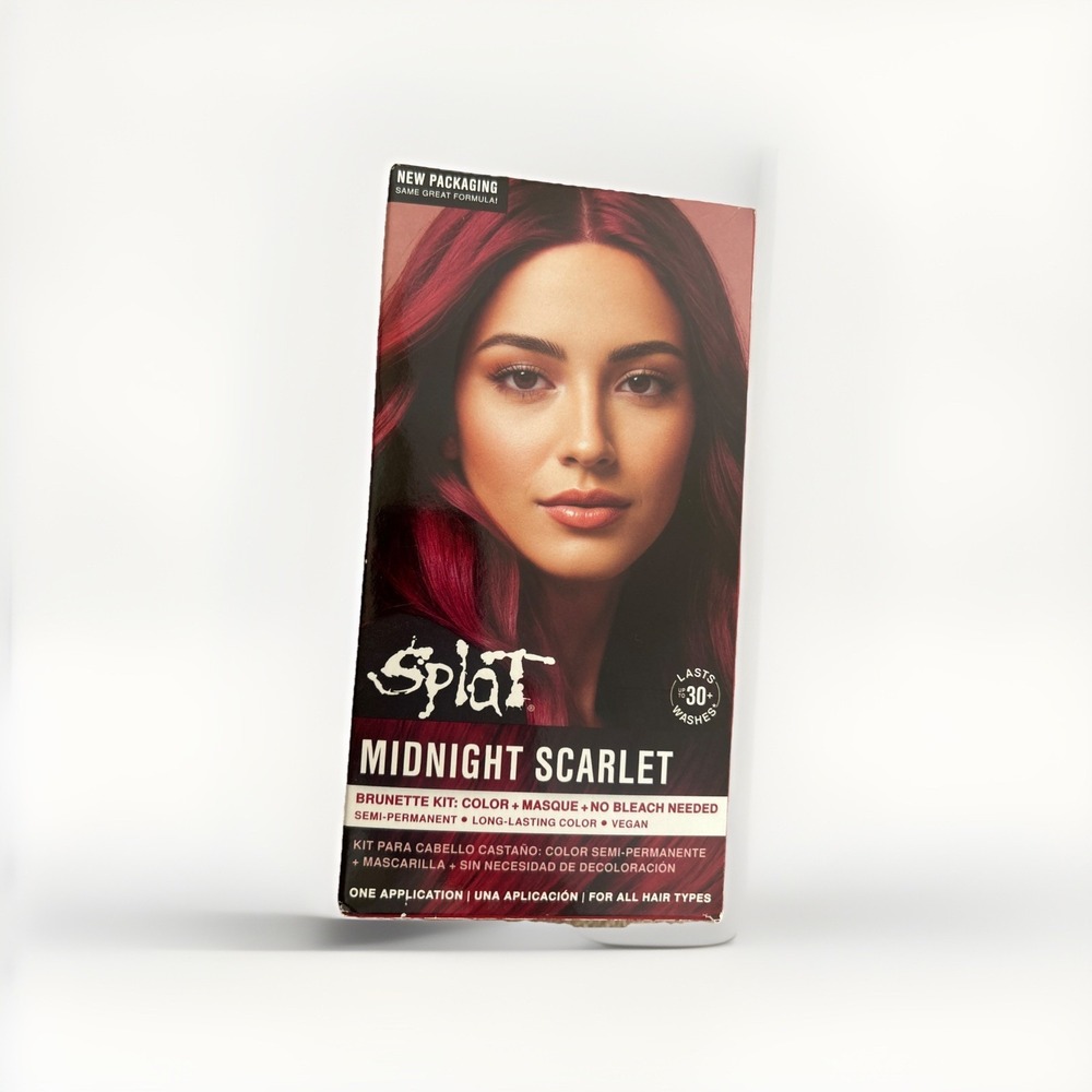 Splat Midnight Scarlet Semi Permanent Hair Dye Kit, 1 Application